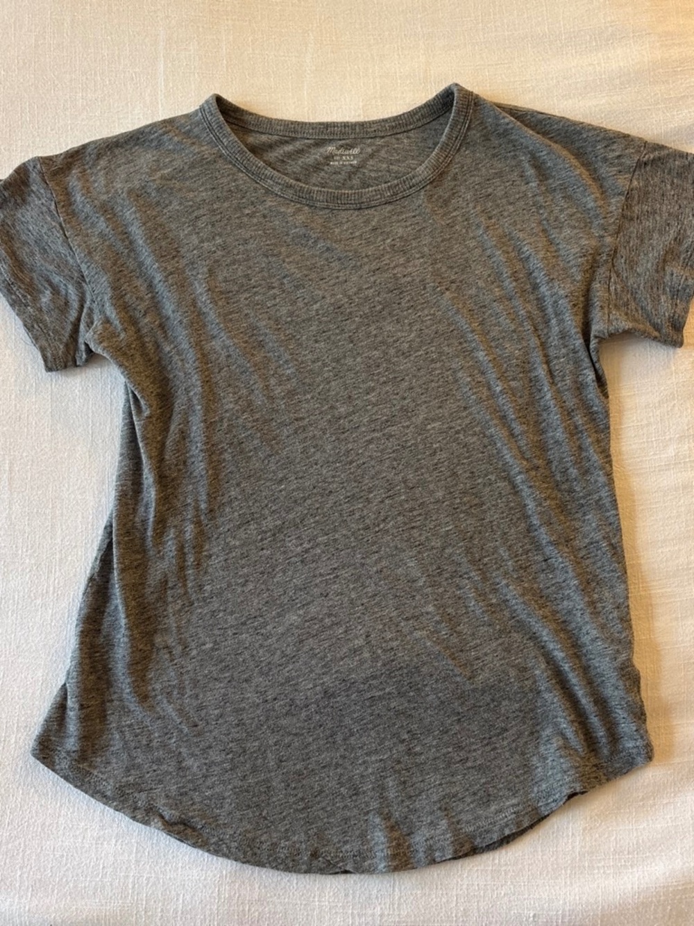 Madewell Cotton Grey Tee - Size XXS but fits like Size S